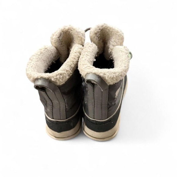 Sorel Explorer Carnival Waterproof Winter Boots Women 6.5 Gray Faux Fur Lined - Picture 5 of 6
